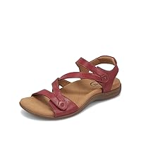 Taos Big Time Premium Leather Women's Sandal - Stylish Adjustable Back Strap Design with Premium Support for All Day Comfort