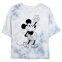 Disney Characters Simple Mickey Outline Women's Fast Fashion Short Sleeve Tee Shirt