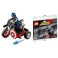 LEGO Marvel Captain America Civil War Captain Americas Motorcycle Mini Set #30447 [Bagged]