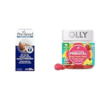 Fertility Lubricant and Olly Prenatal Gummy Multivitamin with Omega 3 DHA, 60 Count