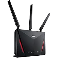 ASUS AC2900 WiFi Gaming Router (RT-AC86U) - Dual Band Gigabit Wireless Internet Router, WTFast Game Accelerator, Streaming, AiMesh Compatible, Included Lifetime Internet Security, Adaptive QoS