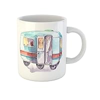Coffee Mug Trailer Vintage Motorhome Caravan Travel Adventure Camp Camper Campground 11 Oz Ceramic Tea Cup Mugs Best Gift Or Souvenir For Family Friends Coworkers