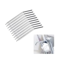 10 Pieces Air Water Spray Syringe Metal Alloy Spray Nozzles Tips Triple Syringe Nozzles Tips Compatible with 3-Way Dental Air Water Syringe Tube