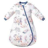 Baby Sleep Sack 2.5 TOG,Thermostatic Wearable Blanket Detachable Long Sleeves