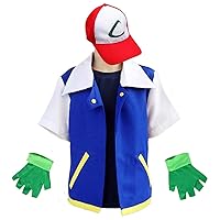 MGDRU Cosplay Costume for Adult Kids,Halloween Hoodie,Jacket Gloves Hat Sets for Trainer
