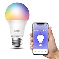TP-Link Tapo Alexa Compatible Christmas Smart LED Lamp, Dimmable Type, Halloween, Multicolor, E26, 800lm, Bulb Color, Echo Series/Google Home, Compatible with Echo Series/Google Home, No Additional