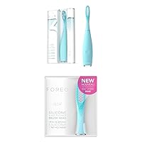 FOREO ISSA 3 Mint Rechargeable Electric Ultra-Hygienic Sonic Toothbrush with Silicone & PBT Polymer BristlesFOREO ISSA Hybrid Wave Brush Head Mint, Medical-