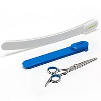 Hair Cutting Scissors, Hair Cutting Kit Women, DIY Home Hair Cutting Tools for Bangs Cutter, Layers, and Split Ends, Scissors for Cutting Baby Hair(Set of 3) Color Blue