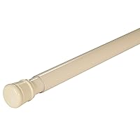 Design House 564179 Classic Adjustable 36 to 63-inch Shower Rod for Bathroom Bone