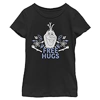 Disney Frozen 2 Free Olaf Hugs Girl's Solid Crew Tee