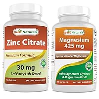 Zinc Citrate 30 mg & Magnesium Glycinate 425 mg