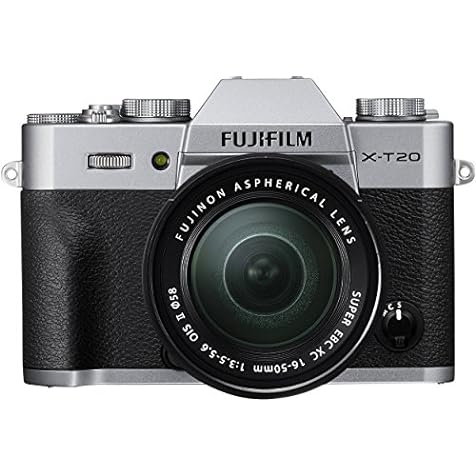 Fujifilm X-T20 Mirrorless Digital Camera w/XC16-50mmF3.5-5.6 OISII Lens-Silver