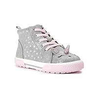 Toddler Girls' Unicorn High Top Sneaker (Shoe Size: 8)