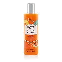 I Love Exotic Fruits Scented Body Wash, Rich & Creamy Foam Which Contains Natural Fruit Extracts, Includes Pro Vitamin B5 For Moisturised & Silky Smooth Skin, CrueltyFree & VeganFriendly 360ml