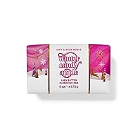 Bath & Body Works Bath and Body Works Winter Candy Apple Shea Butter Cleansing Bar Soap 4.2 oz (Winter Candy Apple), 1.0 Count, 4.2 fluid_ounces, 4.2 ounces