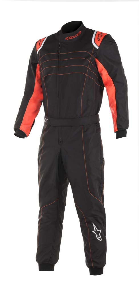 Alpinestars KMX-9 v2 S Youth Kart Racing Suit 3356519 (Size:130, Black/Red)