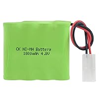 4.8V 1800Mah 4AA Rechargeable Ni-MH Battery Pack, High Performance Backup Battery, 5557/SM/6.2 Connector Plug Optional