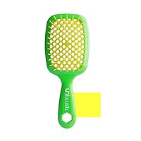 UNbrush Wet & Dry Vented Detangling Hair Brush, Lemon Lime Green