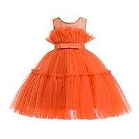 Girls Dress Halloween Ball Party Pumpkin Ghost Dress Kids Outfit