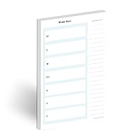 Weekly Menu Planner and Grocery List Notepad- Quick and Easy Meal Planning For The Week, Simple Shopping List