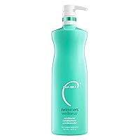Malibu C Swimmers Wellness Conditioner - Moisturizing Conditioner for Swimmers - Strengthening Proteins Help Prevent Brittle, Dry Hair from Swimming