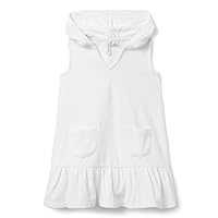 Janie and Jack Girls' Standard Terry Cloth Hooded Cover-up (Toddler/Little Big Kid)