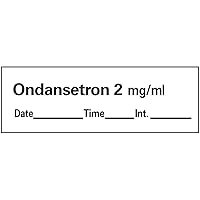 AN-55D2 Anesthesia Tape with Date, Time and Initial, Removable, Ondansetron 2 mg/mL, 1
