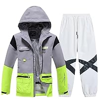 Winter Ski Suit - Warm Windproof Waterproof Set for Outdoor Snowboarding