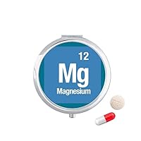 Mg Magnesium Chemical Element Chem Pill Case Pocket Medicine Storage Box Container Dispenser