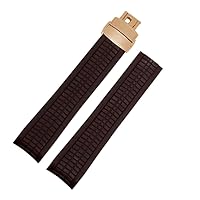 21mm Rubber Whtch Band Silicone Strap Buckle Fit for Patek Philippe Aquanaut [5164/5165]
