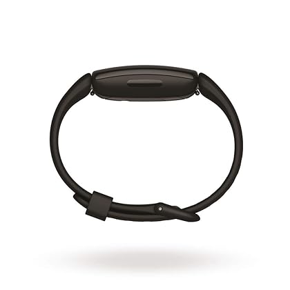 Fitbit Inspire 2 Health & Fitness Tracker with a Free 1-Year Fitbit Premium Trial, 24/7 Heart Rate, Black/Black, One Size (S & L Bands Included)