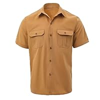 Summer Men' and Short Sleeved Shirt Korean Business Casual Pocket Lightweight