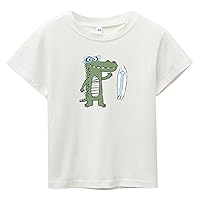 Kids Custom T Shirt Girls Short Sleeve Cartoon Prints Casual Tops for Kids Clothes Athletic Fit T Shirt