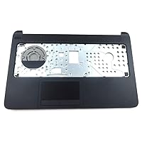 Laptop Black Palmrest Touchpad Assembly Without Keyboard 776785-001 Compatible Replacement Spare Part for HP Pavilion 15-F Series