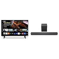 VIZIO 24-inch D-Series FHD LED Smart TV w/Bluetooth Headphone Capable, AMD FreeSync & Alexa & M-Series 2.1 Sound Bar with Dolby Atmos and DTS:X, Wireless Subwoofer, M215a-J6 (HDMI)-Black