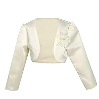 iiniim Girl's Long Sleeve Beaded Bolero Jacket Shrug Short Cardigan Dress Cover up