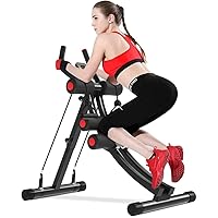 Core & Abdominal Trainers AB Workout Machine Home Gym Strength Training Ab Cruncher Foldable Fitness Equipment