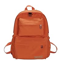 Van Caro Oxford Backpack Large College Backpack Casual Bookbag Laptop Backpack Computer Bag Travel Daypack for Women Men,Orange