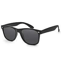 Polarizing Nearsighted Sunglasses Tinted Gray Men Women Myopia Distance Glasses **These Are Not Reading Glasses** (Black, -1.25)