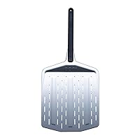 ooni 14” Perforated Pizza Peel – Metal Pizza Peel 14 Inch, Pizza Spatula Paddle, Lightweight Pizza Turning Peel with Long Handle, Pizza Oven Accessories, Pizza Tools, Rectangle Pizza Turner