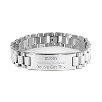 Buddy Ladder Stainless Steel Bracelet - You've Got This - Best Birthday Christmas Gifts Inspiral Quote Engraved Jewelry For Men Women