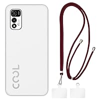 Coolpad Cool 20 Case + Universal Mobile Phone Lanyards, Neck/Crossbody Soft Strap Silicone TPU Cover Bumper Shell for Coolpad Cool 20 (6.52”)