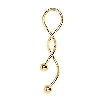 Gold Plated Spiral WildKlass Navel Rings