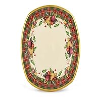 Lenox Holiday Tartan Square Accent Plate