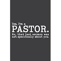 Funny Pastor Gift Meme Art: Notebook with 6