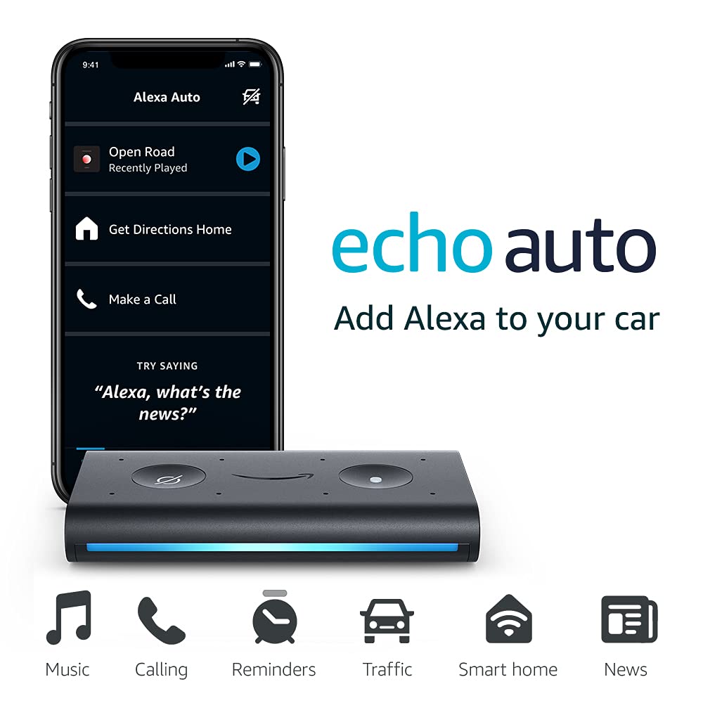 Echo Auto (1st gen) - Hands-free Alexa in your car with your phone