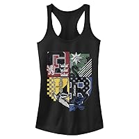 Harry Potter Deathly Hallows House Crests Women's Fast Fashion Racerback Tank Top