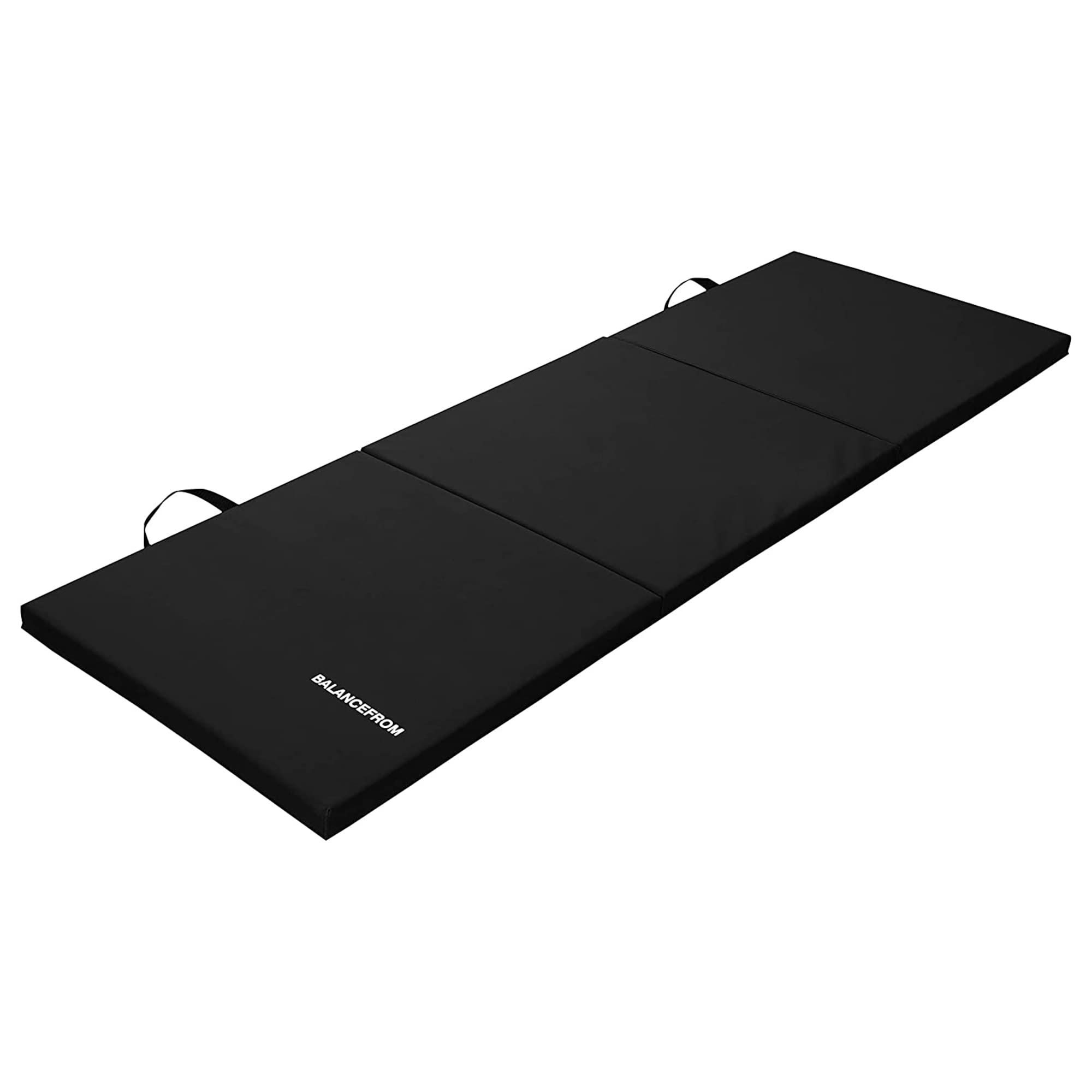 BalanceFrom Three Fold Folding Exercise Mat with Carrying Handles for MMA, Gymnastics and Home Gym Protective Flooring