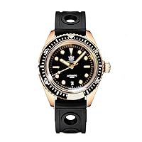 Steeldive SD1965S Solid Bronze Men Diver Watches NH35 Automatic Mechanical 200M Water Resistant Diving Wristwatch