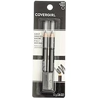 CoverGirl Professional Brow & Eye Makers Brow Shaper & Eyeliner, Midnight Black 500, .06 oz (Pack of 3)